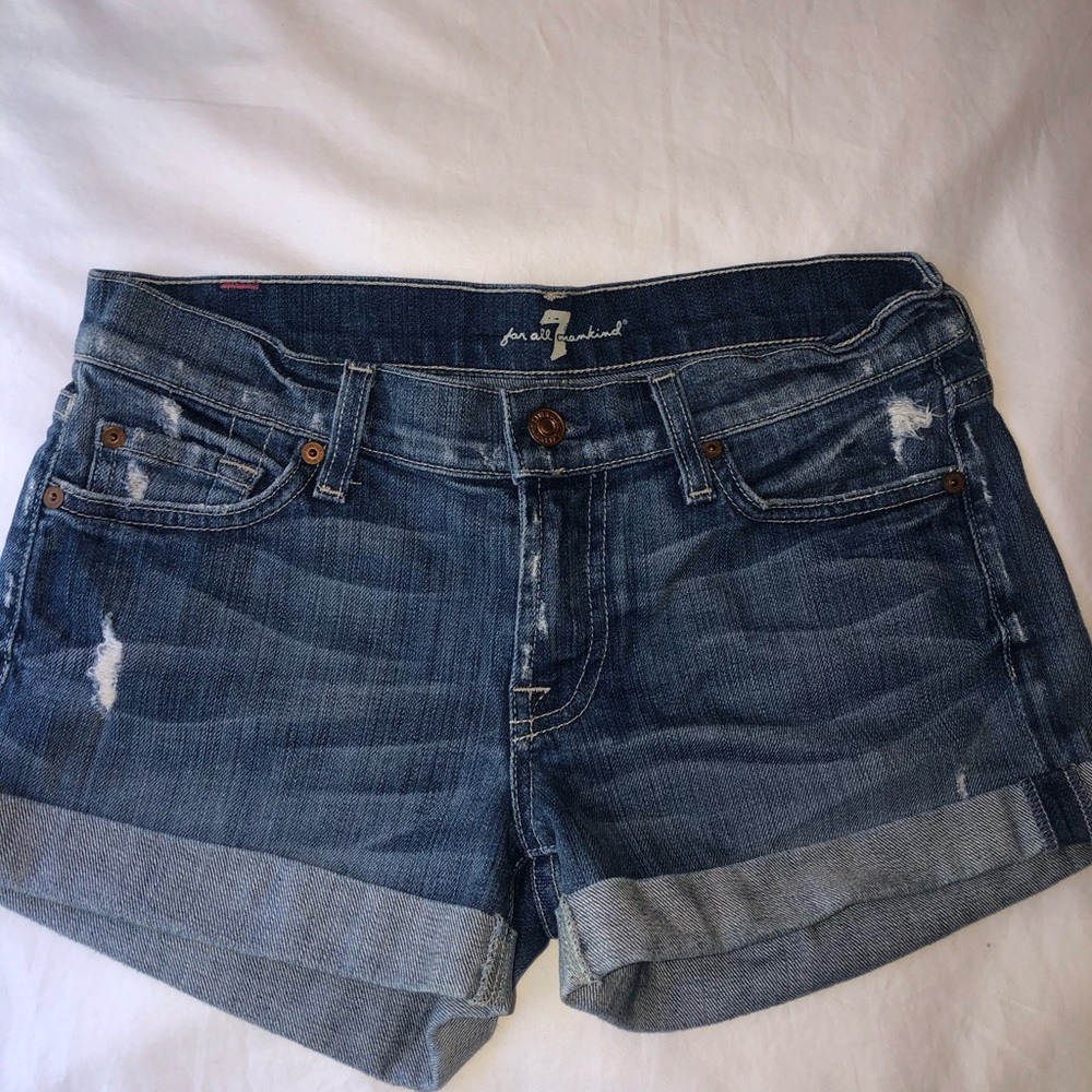 Denim shorts
